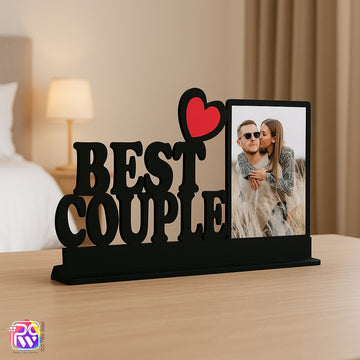 Customized Tabletop “Best Couple” Photo Frame – Personalized Gift for Couples