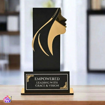 Women's Award Trophy – MDF Wood & Acrylic Memento