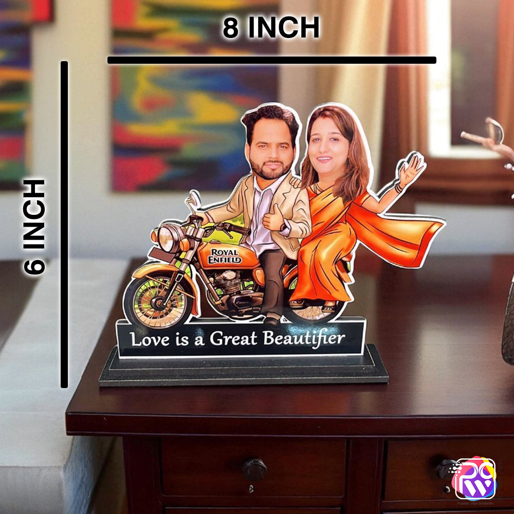 Customized Couple Bike Ride Tabletop