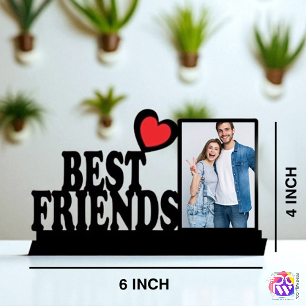 Customized Tabletop “Best Friends” Photo Frame – Personalized Gift for Friendship
