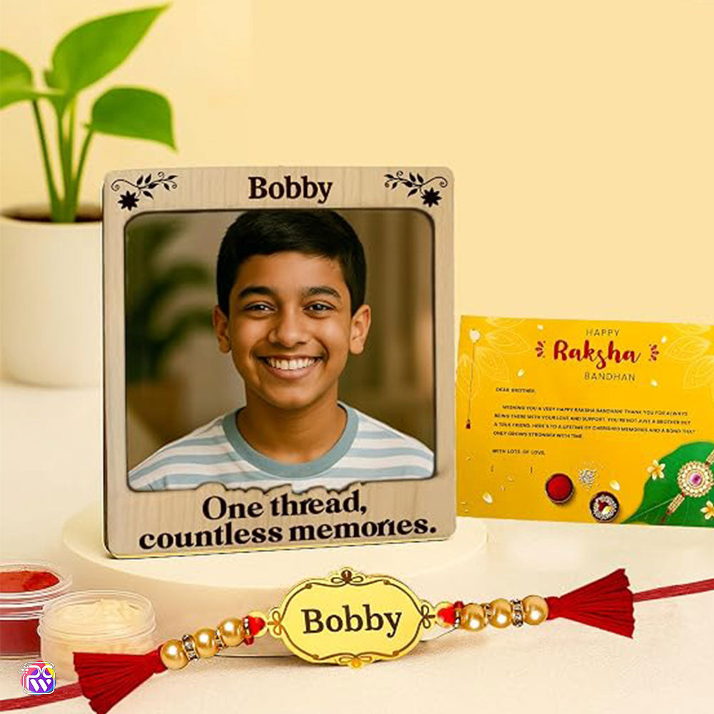 Personalized Name Rakhi for Brother – Custom Name Rakhi for Raksha Bandhan