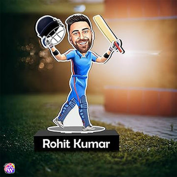 Personalized Cricketer Caricature Standee with Name