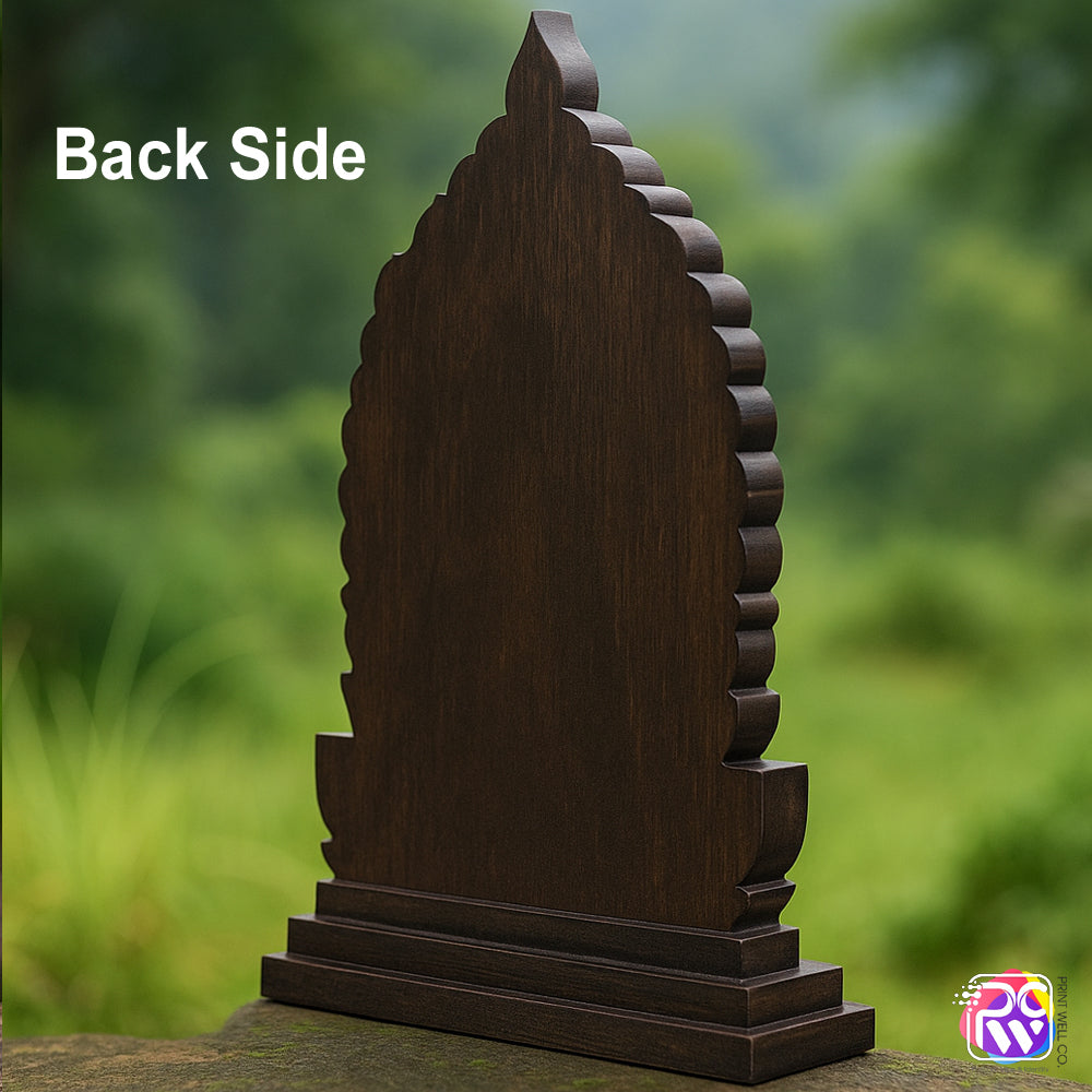 Lord Buddha Wooden Tabletop – Spiritual Décor Piece for Peace & Mindfulness