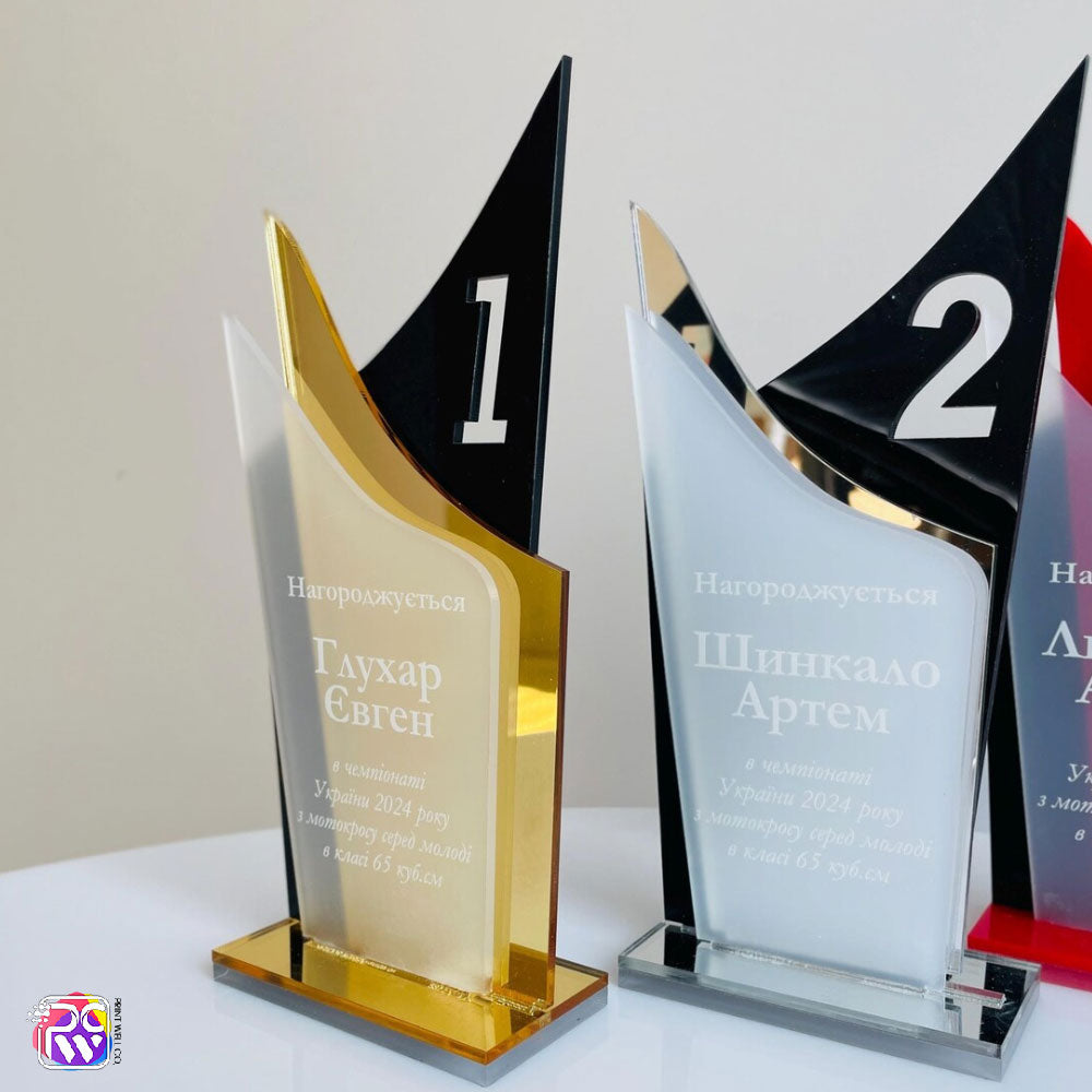 Acrylic trophy Sport trophy award Team award Personalized acrylic trophy plaque for sportsman Custom sport trophy