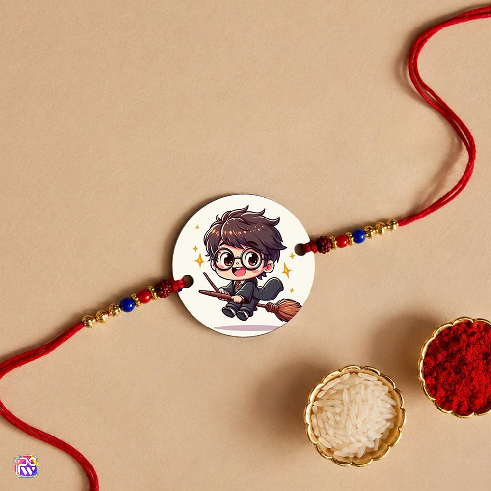 Personalized Harry Potter Rakhi & Magic Mug Gift Combo