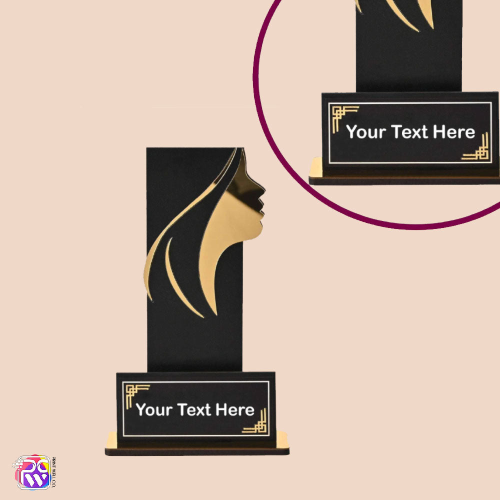 Women's Award Trophy – MDF Wood & Acrylic Memento