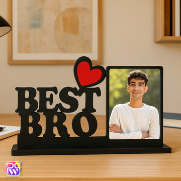 Customized Tabletop “Best Bro” Photo Frame – Perfect Gift for Brother