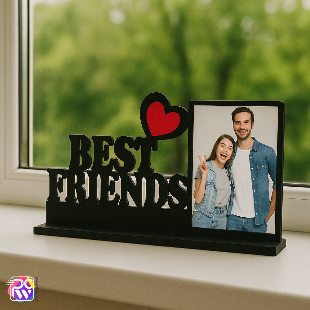 Customized Tabletop “Best Friends” Photo Frame – Personalized Gift for Friendship