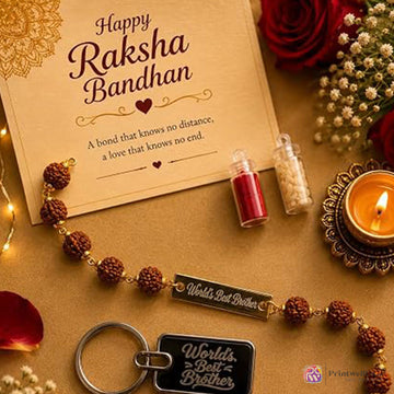 Rudraksha Rakhi for Brother