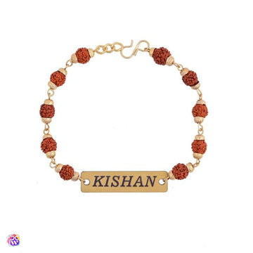 Personalized Rudraksha Name Rakhi