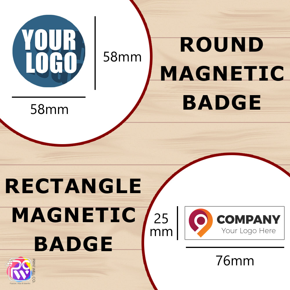 Customized ACRYLIC Name Badge – Sleek, Durable & Professional - MAGNETIC Name Badge