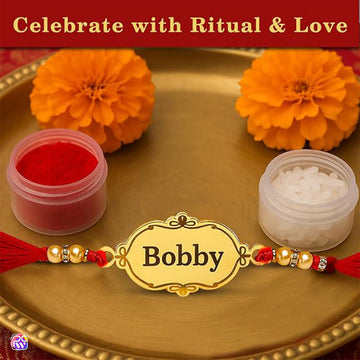 Personalized Name Rakhi for Brother – Custom Name Rakhi for Raksha Bandhan