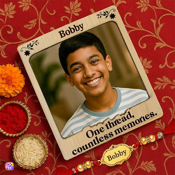 Custom Name Rakhi with Photo  for Raksha Bandhan