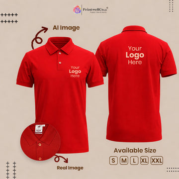 Personalized Red T-Shirt – Custom Logo