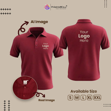 Personalized Maroon T-Shirt – Available in Multiple Sizes