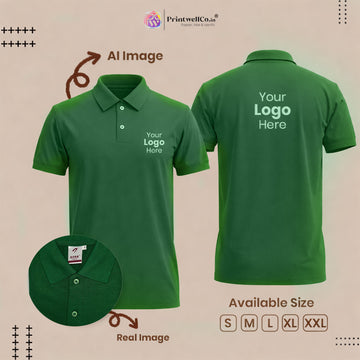 Personalized Green T-Shirt – Custom Logo & Everyday Comfort