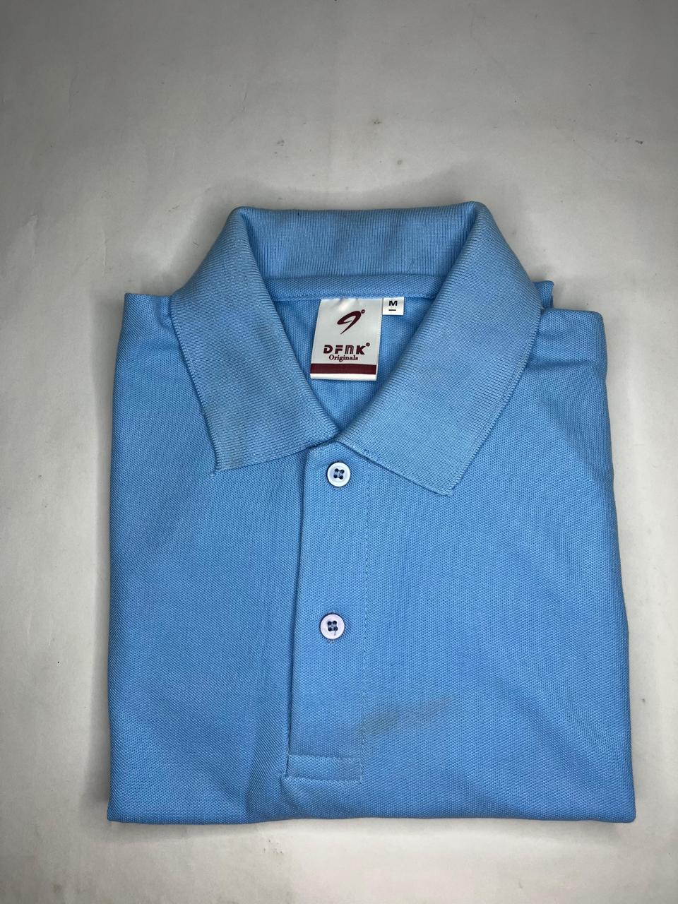 Light Blue T-Shirt – Custom Logo & Refined Comfort